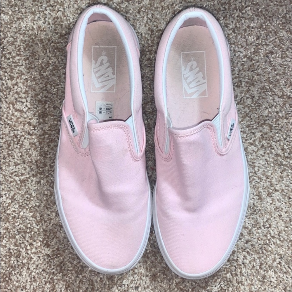 Pink Vans Slip ons